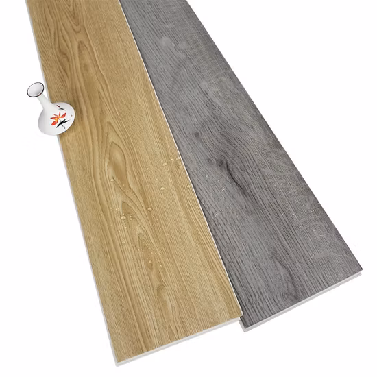 Installation de clic de verrouillage de 5 mm pour revêtement de sol Spc résistant au feu de salon