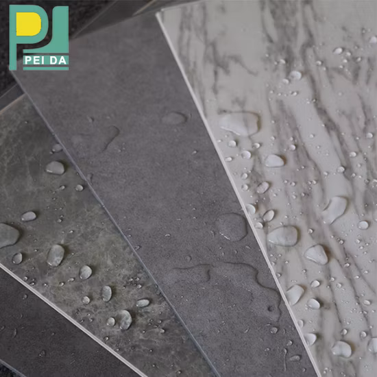 Le dessus lisse original imperméable de 4mm Spc de tuile en caoutchouc parquetant la serrure rigide de clic du noyau IXPE