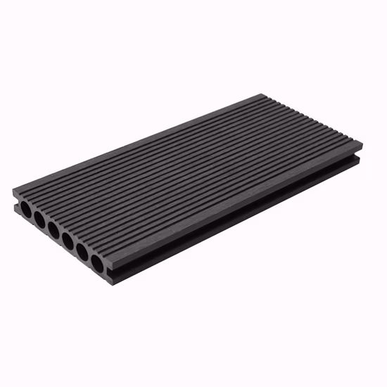 Plancher de terrasse composite WPC en plastique et bois étanche, 149x24mm, avec trou carré